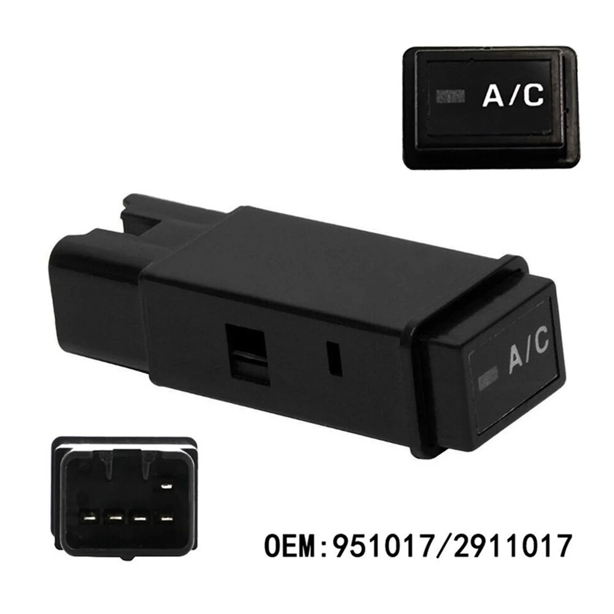 Air Conditioning Switch Button 2911017 84660-0B010 5PINS for Toyota T100 4Runner RAV4 Tacoma Pickup 1989-2000 951017 B
