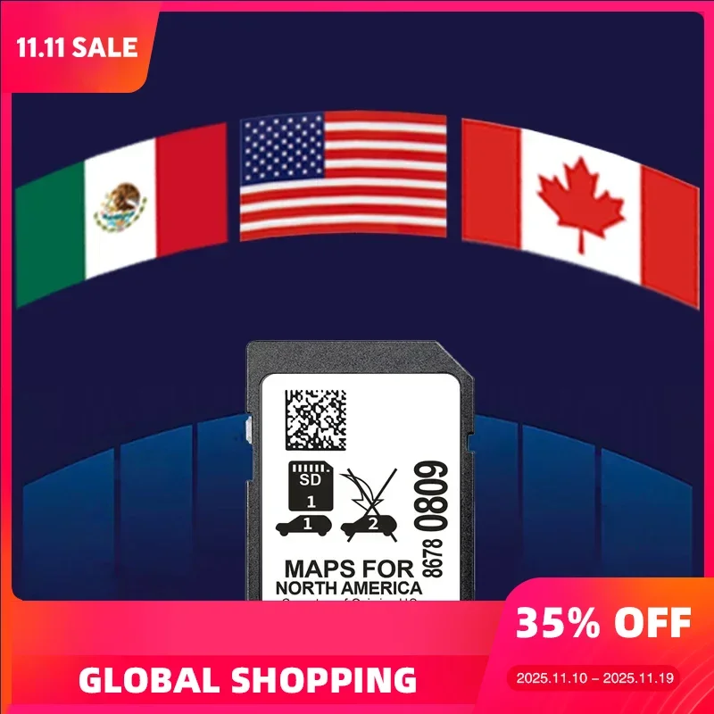

Maps North America for Cadillac CT5 2020-2023 Vehicle Sat Nav GPS SD Card Navigation Latest Version Update with Flash Shipping