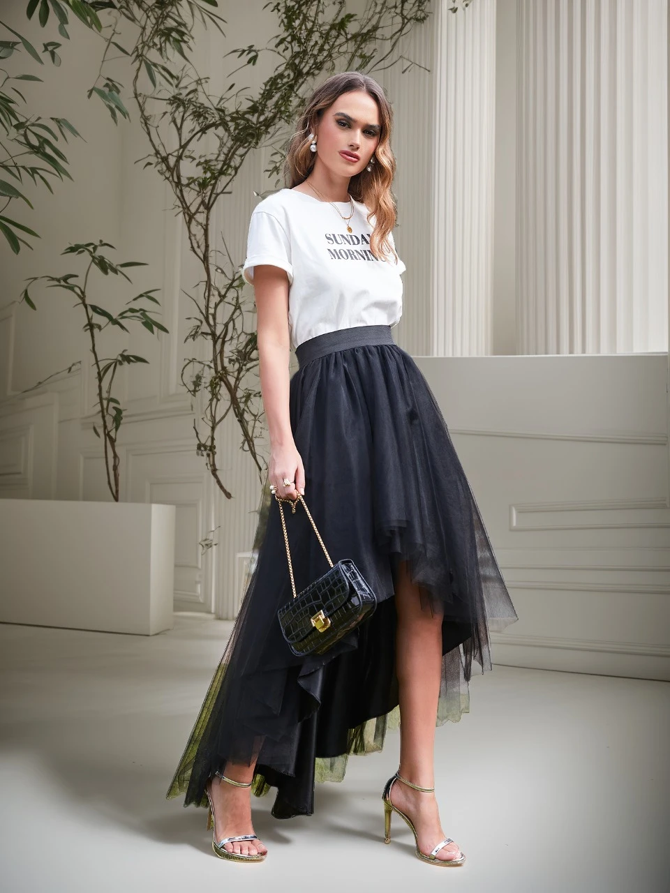 

Летние нерегулярные юбки-пачки с высоким и низким уровнем, пышная тюлевая полуюбка, эластичная юбка-миди с высокой талией, нижняя юбка для Хэллоуина, карнавала и вечеринки