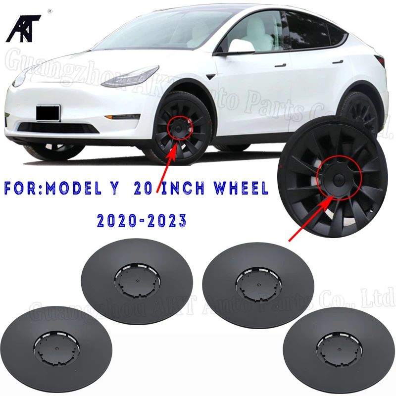 4PCS hub cap for 2021-2023 Tesla Model Y 20-inch hub cap hub center cap OEM 1188233-00-A