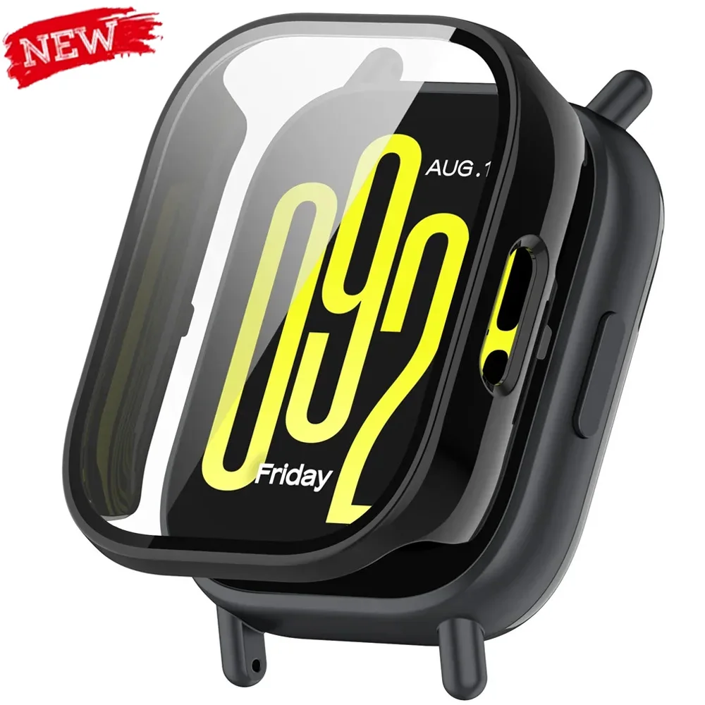 PC Case For Redmi Watch 5 Active Screen Protector Hard Tempered Glass Bumper Protective Cover for Xiaomi Redmi Watch 5 Lite