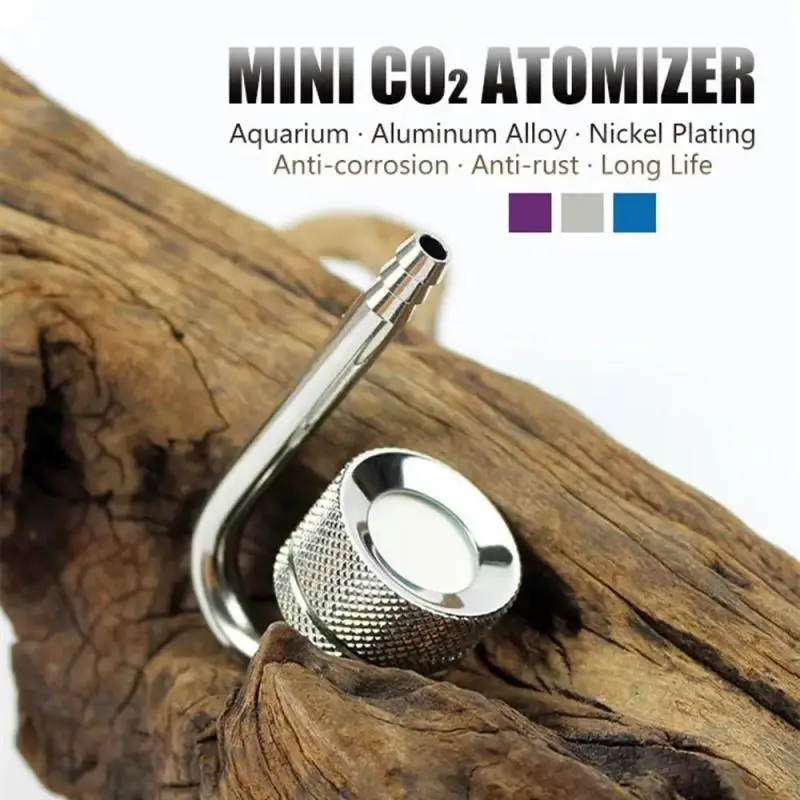 24mm Aquarium CO2 Atomizer Fish Tank Control Water Atomizer Reactor Solenoid Regulator CO2 System Diffuser Aquarium Accessories