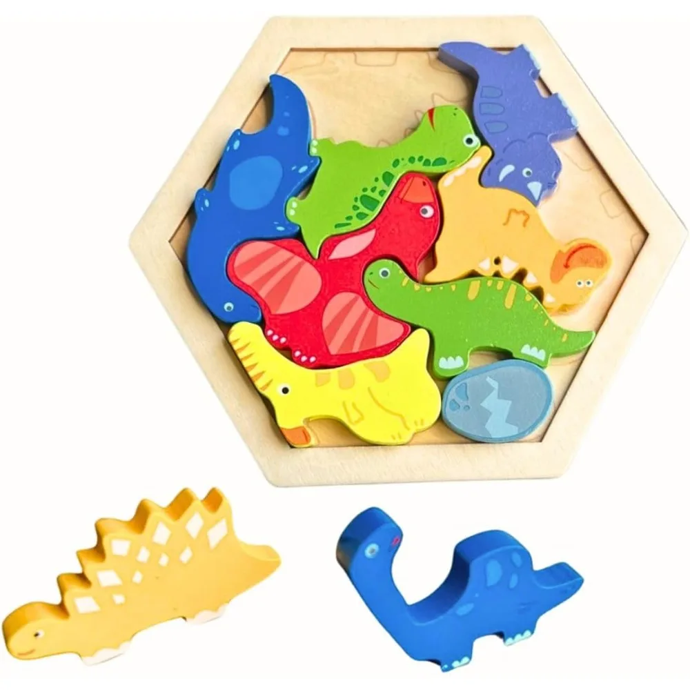 الألغاز الخشبية الكرتون الإبداعية شكل نمط كتلة الألغاز دعابة الدماغ لعبة تعلم تعليمية ثلاثية الأبعاد لعبة الذكاء المنطقي للسفر