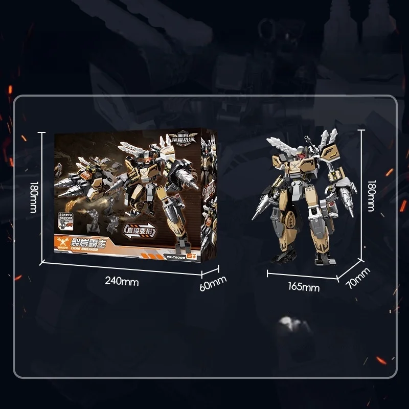 Robot Building Blocks, Deformable Mecha Toys, Cyberpunk Series Assembled Model Ornaments, Children's Toys Birthday Gifts view 6