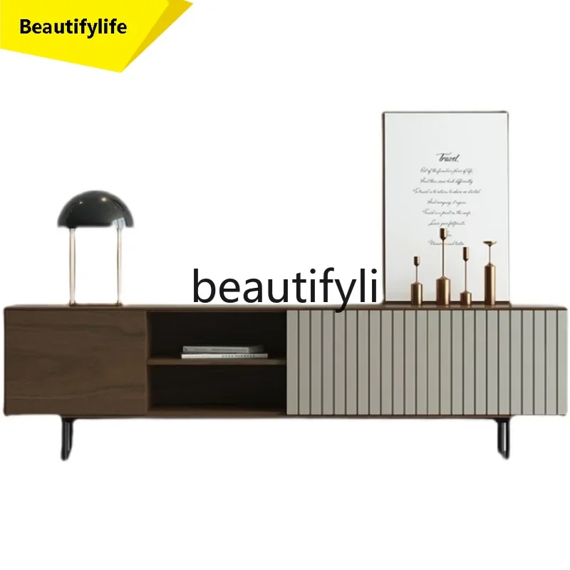 smt1 Mode, tv-meubel, eenvoudige moderne design bijzetkast, Scandinavisch Italiaans licht luxe klein appartement modelkamer AA