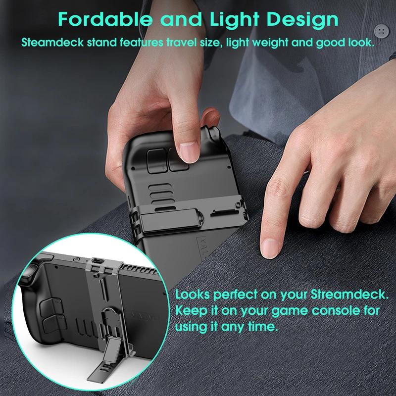 Back Kickstand Bracket Holder for Steam Deck Console Portable Holder Stand Repair Parts for Steam Deck Accessories