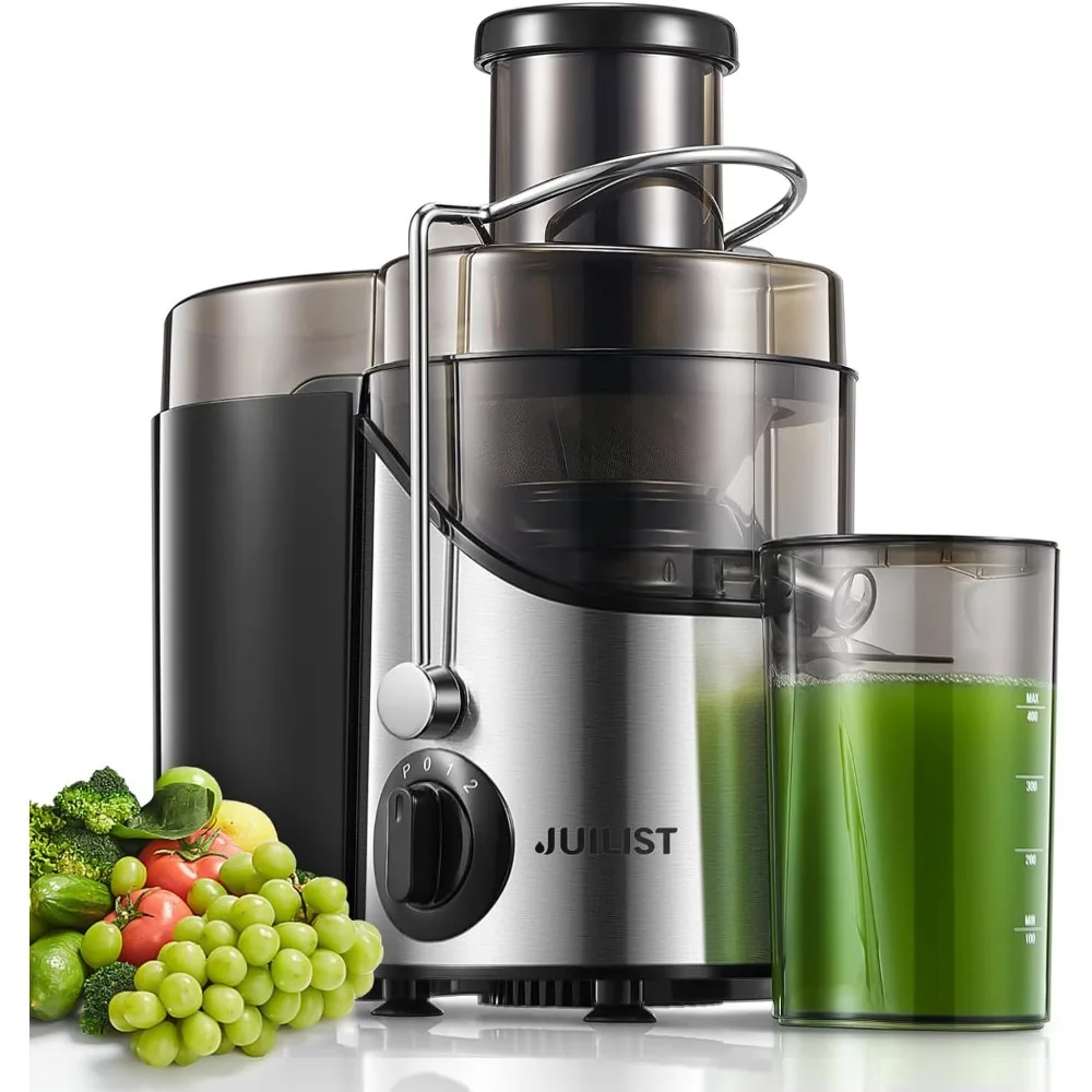 

800W High-Speed Juicer with 3-Speed Settings, Wide Mouth for Fruits and Vegetables, Easy to Clean