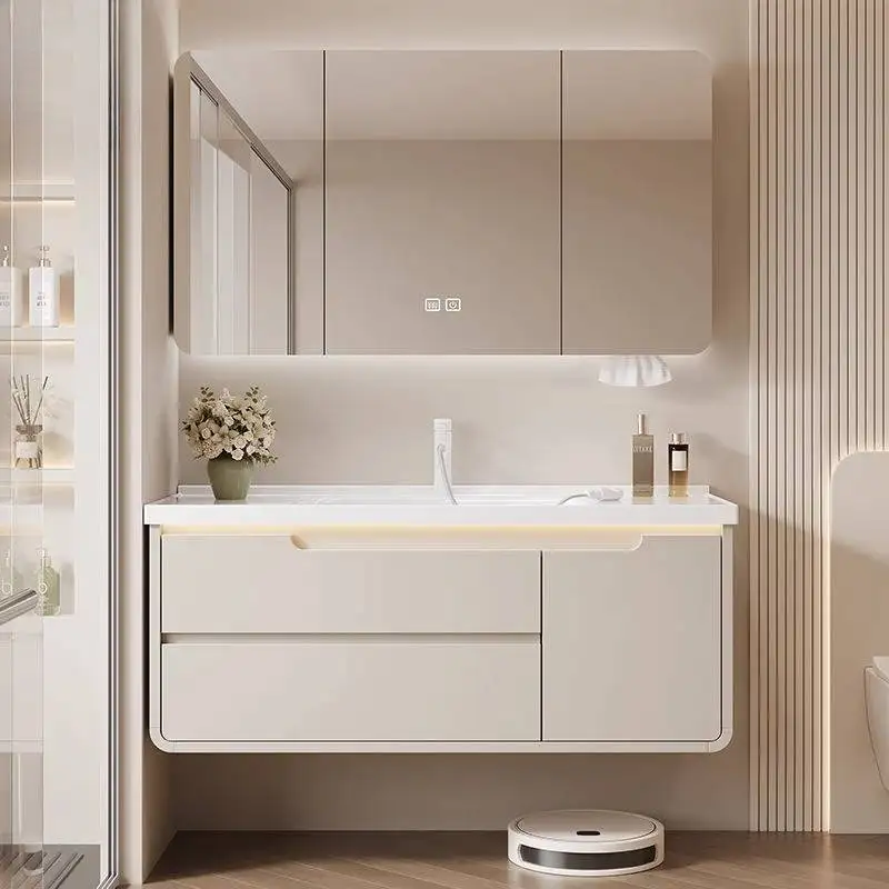 

White Toilet Bathroom Storage Cabinet Oak Modern Organizers Bathroom Storage Cabinet Mirror Ceramic Mobile Bagno Home Furniture