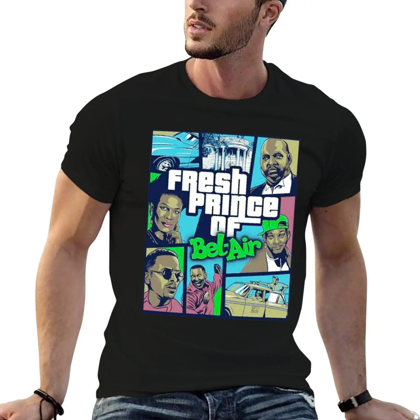 

Fresh Prince Of Bel Air - GTA Version Shirt Essential T-Shirt man t shirt graphic t shirt man plain T-Shirt