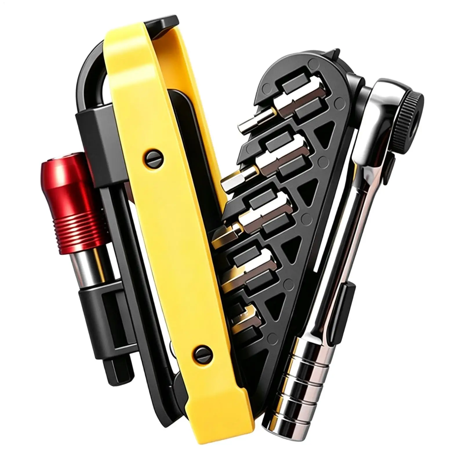 Portable Multifunctional Ratchet Wrenches Set Durable Gear Repair Hand Tool Kit for Automotive Truck Motorcycle Bike Mechanics