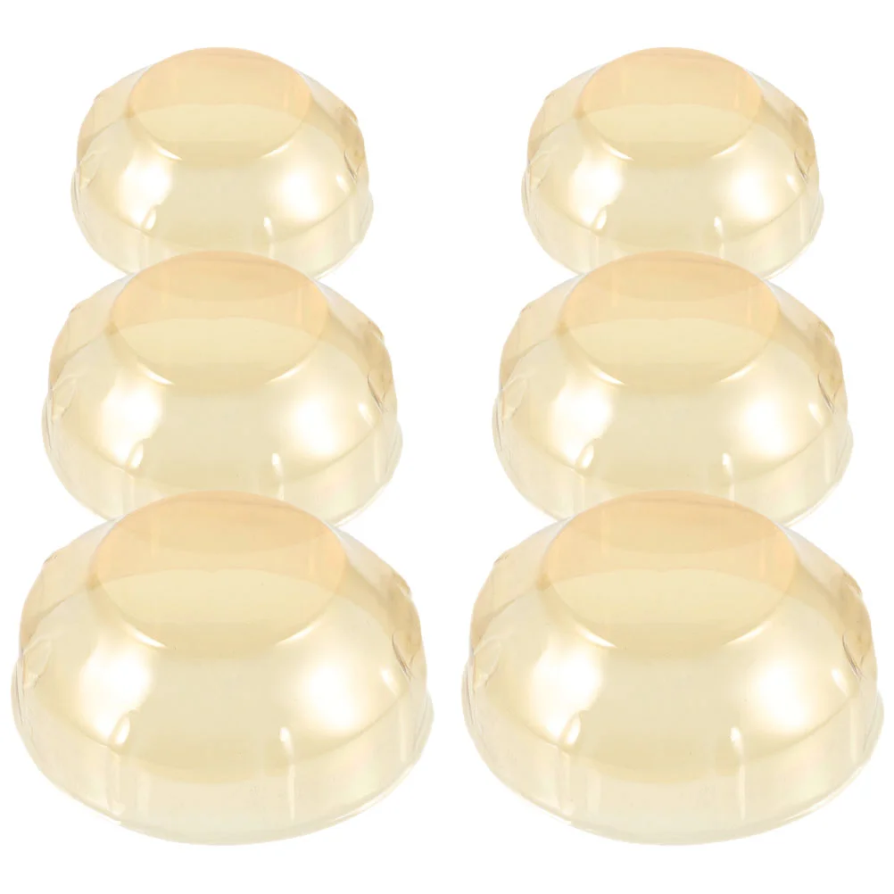

6 Pcs Smoke Cover Alarm Dust / Sofa Air Conditioner Machine Beige Plate