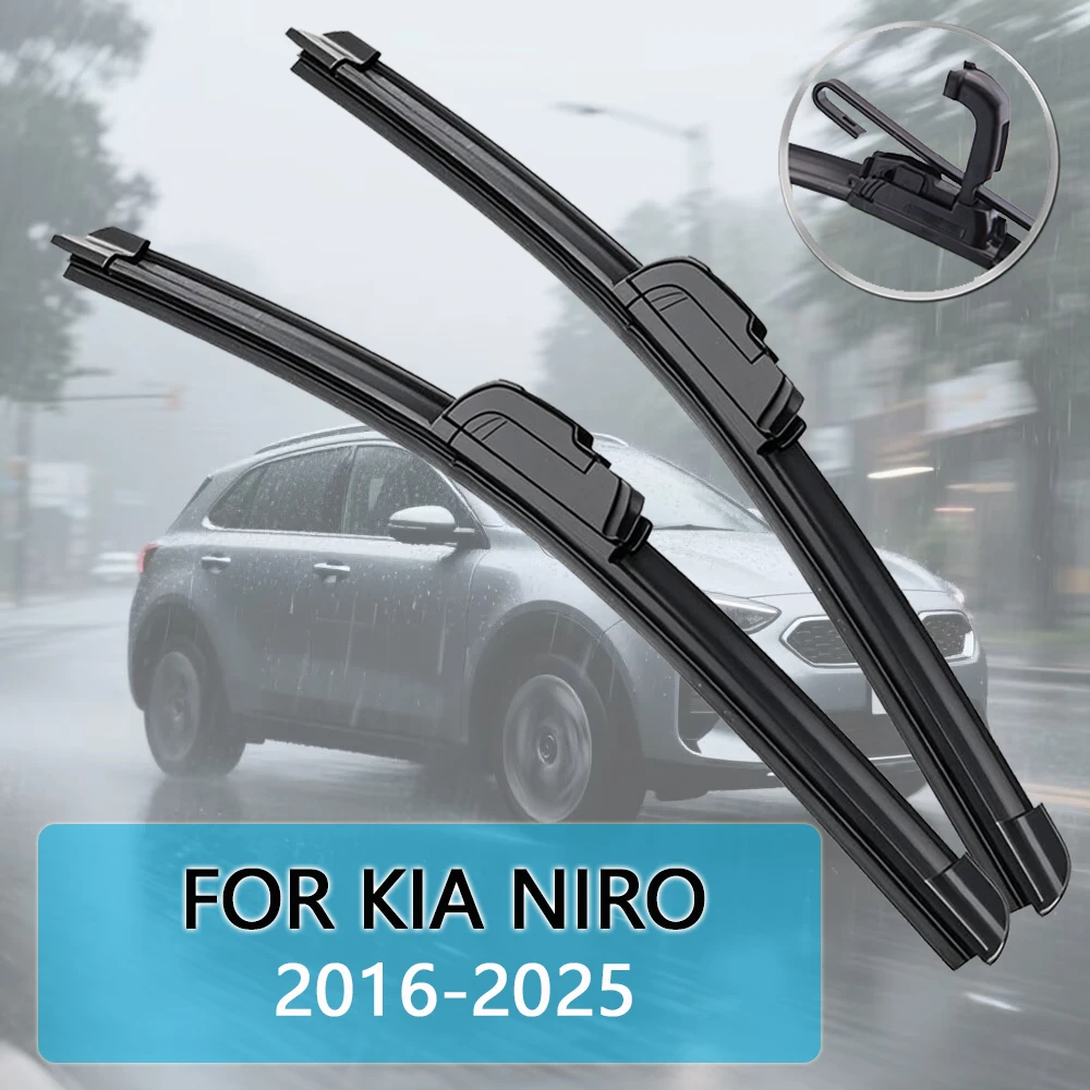 

For KIA Niro (DE SG2) 2016-2025 26''+16'' Car Wiper Blade Front Wipers Fit U Hook Arm Windscreen Auto Wiper Blades