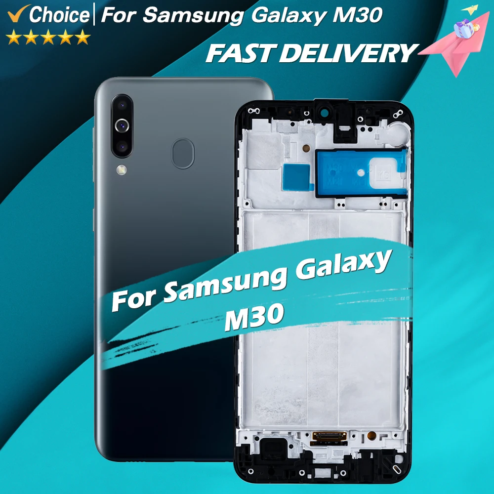 6.4'' For AMOLED For Samsung M30 SM-M305F SM-M305F/DS LCD Touch Screen Digitizer Assembly Replacement For Samsung M305 Display