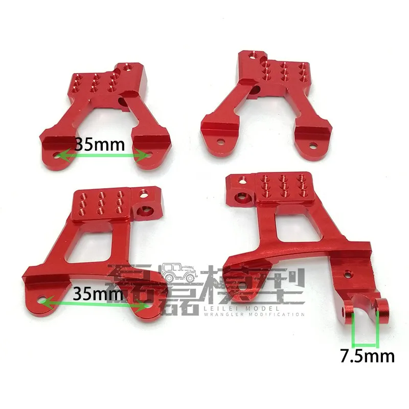 Metal Rear Suspension Bracket with Porous Adjustable Suspension Seat for 1/10 RC Crawler Car AXIAL SCX10 II  90046 DIY Parts