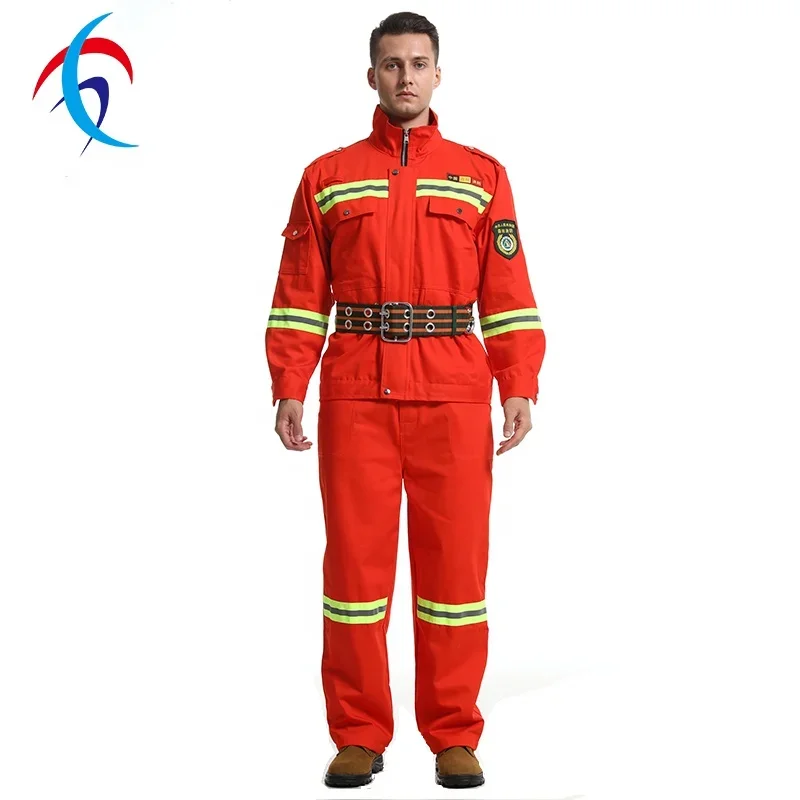 Uniforme de combate ignífugo, protección de aramida de fábrica En469, venta al por mayor