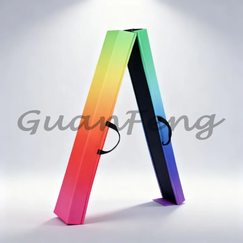 Multi-color Folding Floor Gymnastics Balance Beam, Various Length Options, Safe Home Gym Training Beam for All Ages