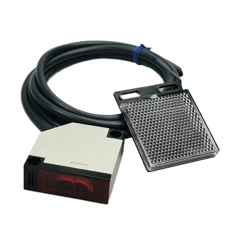 Long Distance Mirror Reflection Photoelectric Sensor Switch E3JK-R4M1 R4M2 Relay Output 24V-220V for Industrial Automation