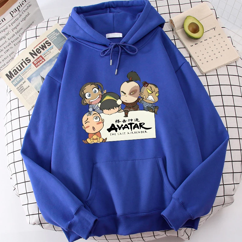 Hoodies Avatar The Last Airbender Vintage Print Sweatshirts Men Women Fashion Neutral Sweatshirt Oversized Hoodie Coat Tracksuit