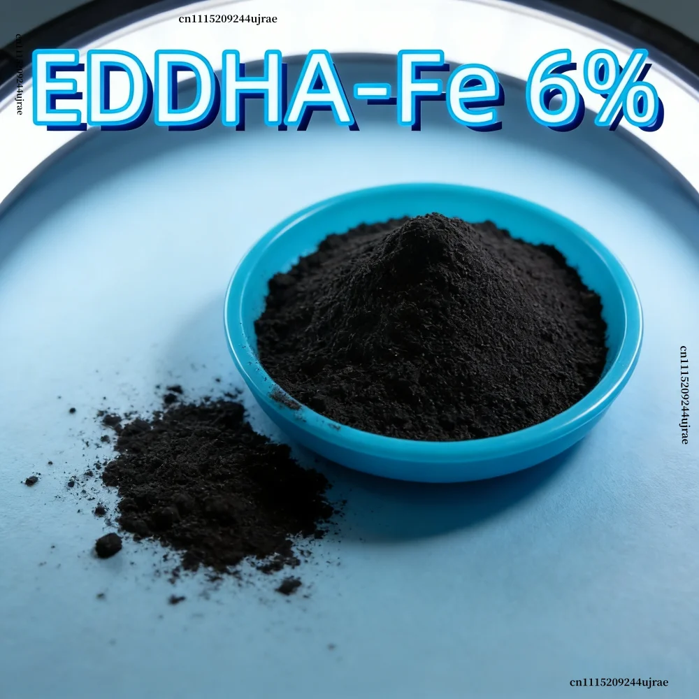 EDDHA-Fe 6% Chelated Iron Fertilizer for Plants, Fast Correcting Iron Deficiency Yellow Leaves, Water Soluble Micronutrient