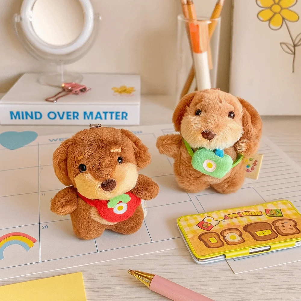 

Magnetic Cartoon Puppy Keyring Little Dog Design Material Cute Puppy Doll Pendant Cute Cartoon Keyring Function