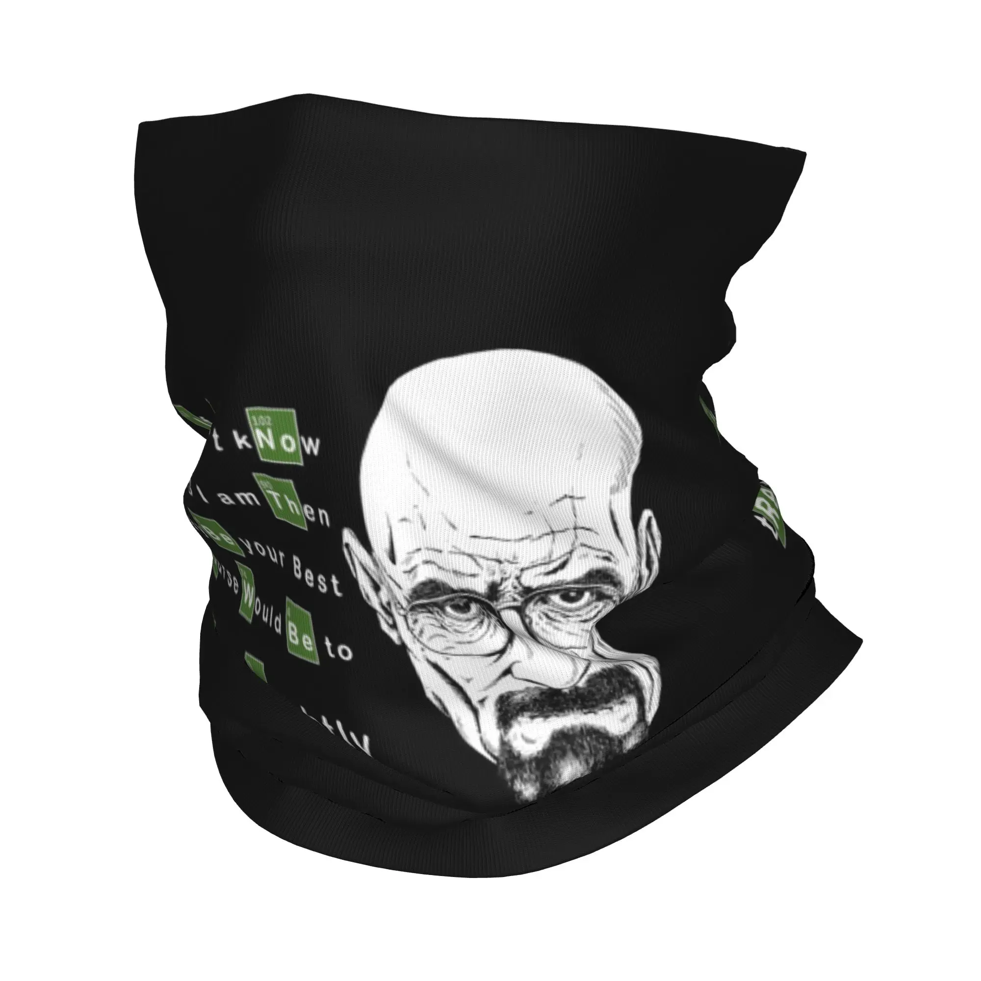 Custom Who I am Tread Lightly Walter White Winter Headband Neck Warmer Men Women Ski Hunting Tube Scarf Breaking Bad Heisenberg