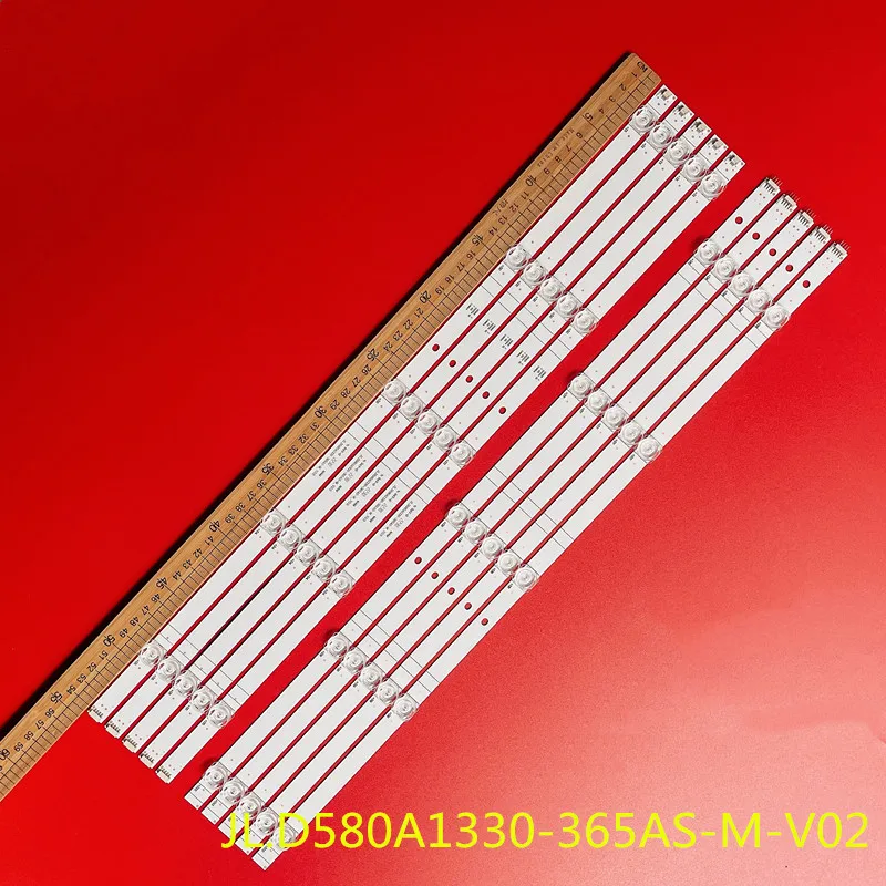 

1set LED Backlight strip for 58”TV HZ58A55 JL.D580A1330-365AS-M-V02/1 CRH-BK58S13030T051087D-REV1.2 58R6E 58A6100UW H58AE6100UK