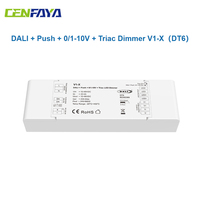 DALI Push 0/1-10V Triac LED Dimmer V1-X DC 12V 24V 36V 48V 1CH 20A DT6 Multifunction 4 in 1 Dimming For Single Color LED Strip