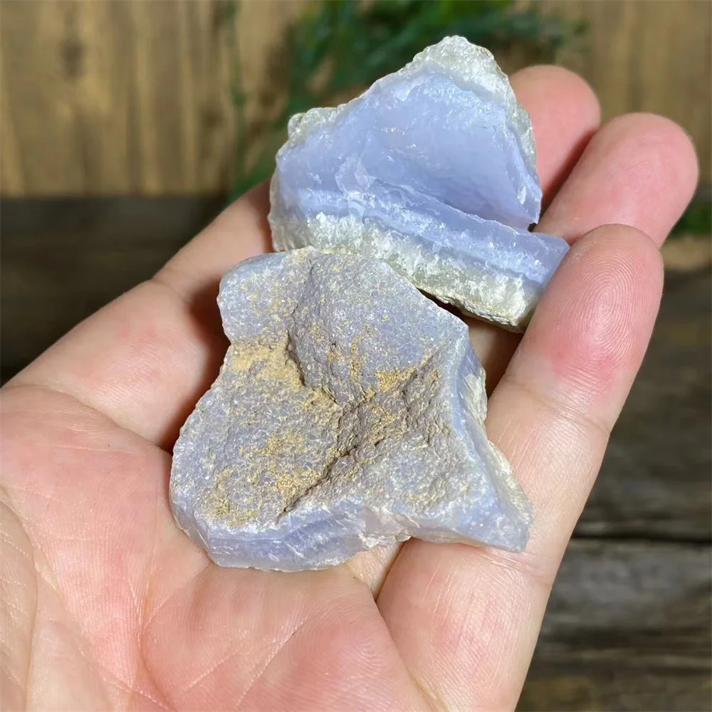 Blue Lace Agate Raw Specimen Druzy Crystal Natural Stone Quartz  Gemstones Minerals Spiritual Ornaments Home Decoration