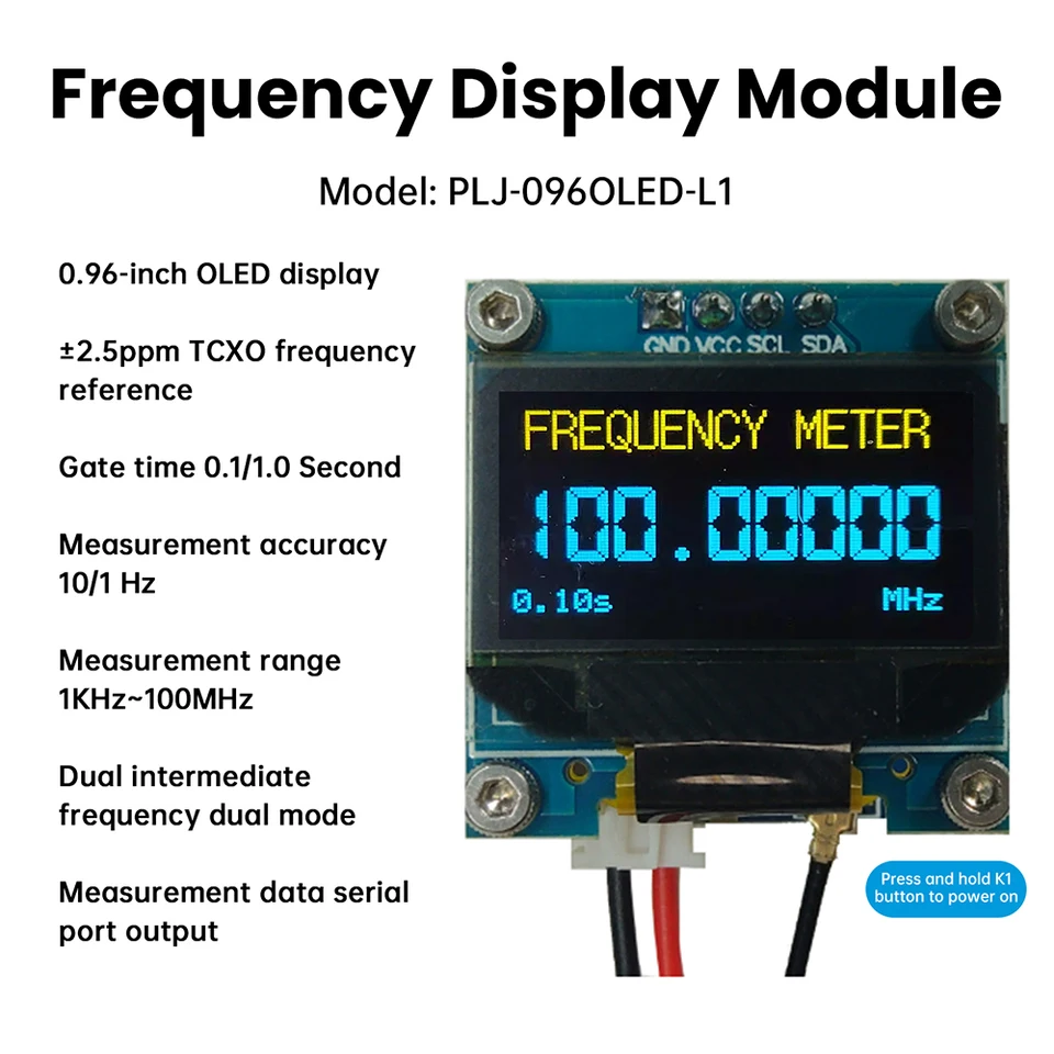 Toplionace TFC2700L Digitalanzeige Frequenzmesser, Hochpräziser Frequenztester Hochauflösender Frequenzzähler 10HZ-2.7GHZ Toplionace TFC2700L Digitalanzeige Frequenzmesser, Hochpräziser Frequenztester Hochauflösender Frequenzzähler 10HZ-2.7GHZ