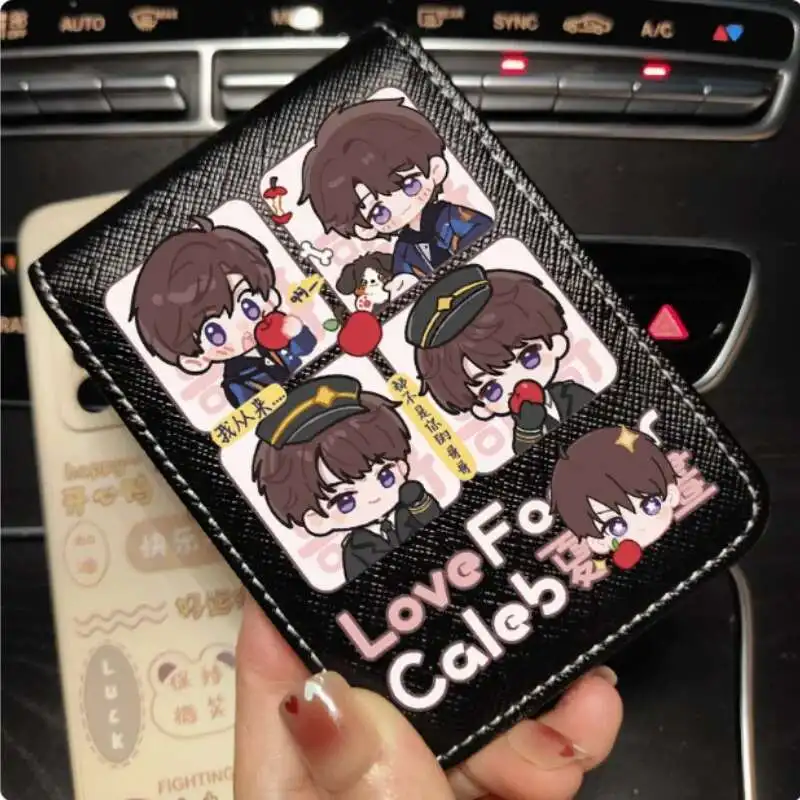 أنيمي Caleb الحب والعميق الفضاء أبل الأزياء المحفظة بو محفظة بطاقة حامل النقدية حقيبة تأثيري هدية B2095 أنيمي