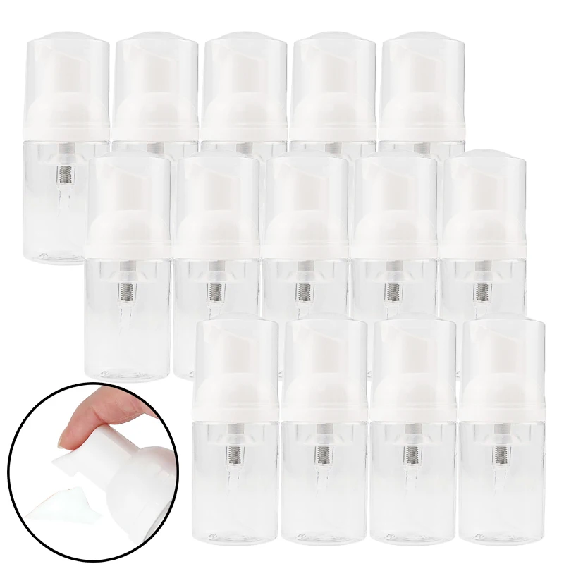 10/15/20 Stuks Mini Schuimende Zeeppomp 30Ml Hervulbare Lege Fles Draagbare Plastic Schuim Dispenser Fles Voor Het Schoonmaken Van Reizen