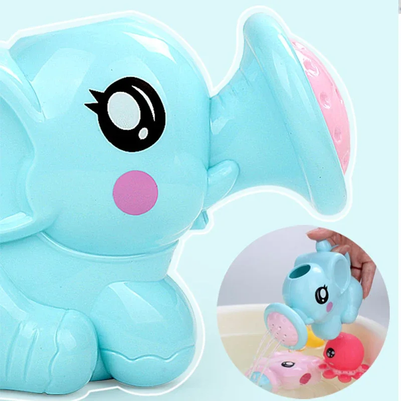 Abs brinquedos de banho do bebê adorável plástico elefante forma spray água para crianças dos desenhos animados chuveiro praia natação crianças infantil rega brinquedo