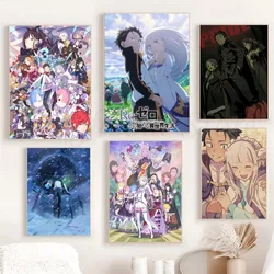 1pc Animation Re L-Life In A D-Different W-World From Z-Zero Poster Poster Art Print Bar Living Room Furniture Decor