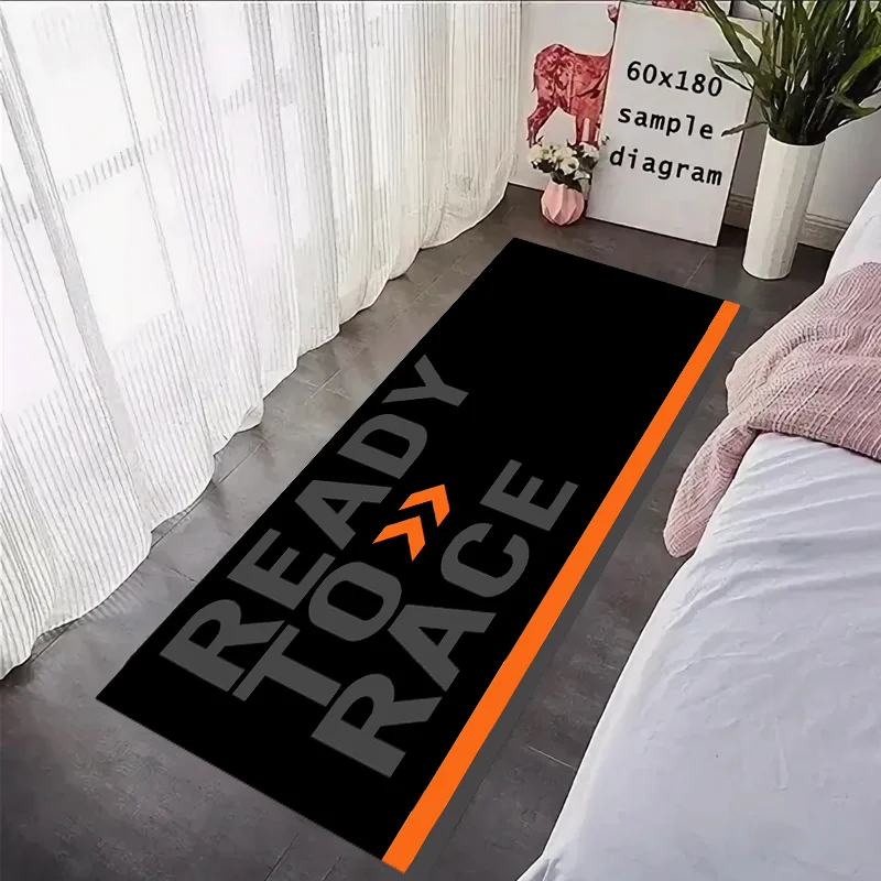 Ready To Race Front Floor Door Entrance Mat Motorcycle Carpet Garage Mat Racing Cool Moto Display Anti-slip Home Decoration Rugs
