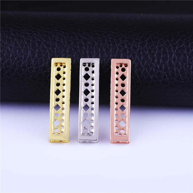 Juya DIY Needlework Jewelry Components Multiple Rows Metal Separator Spacer Bars For Natural Stone Pearls Beading Jewelry Making