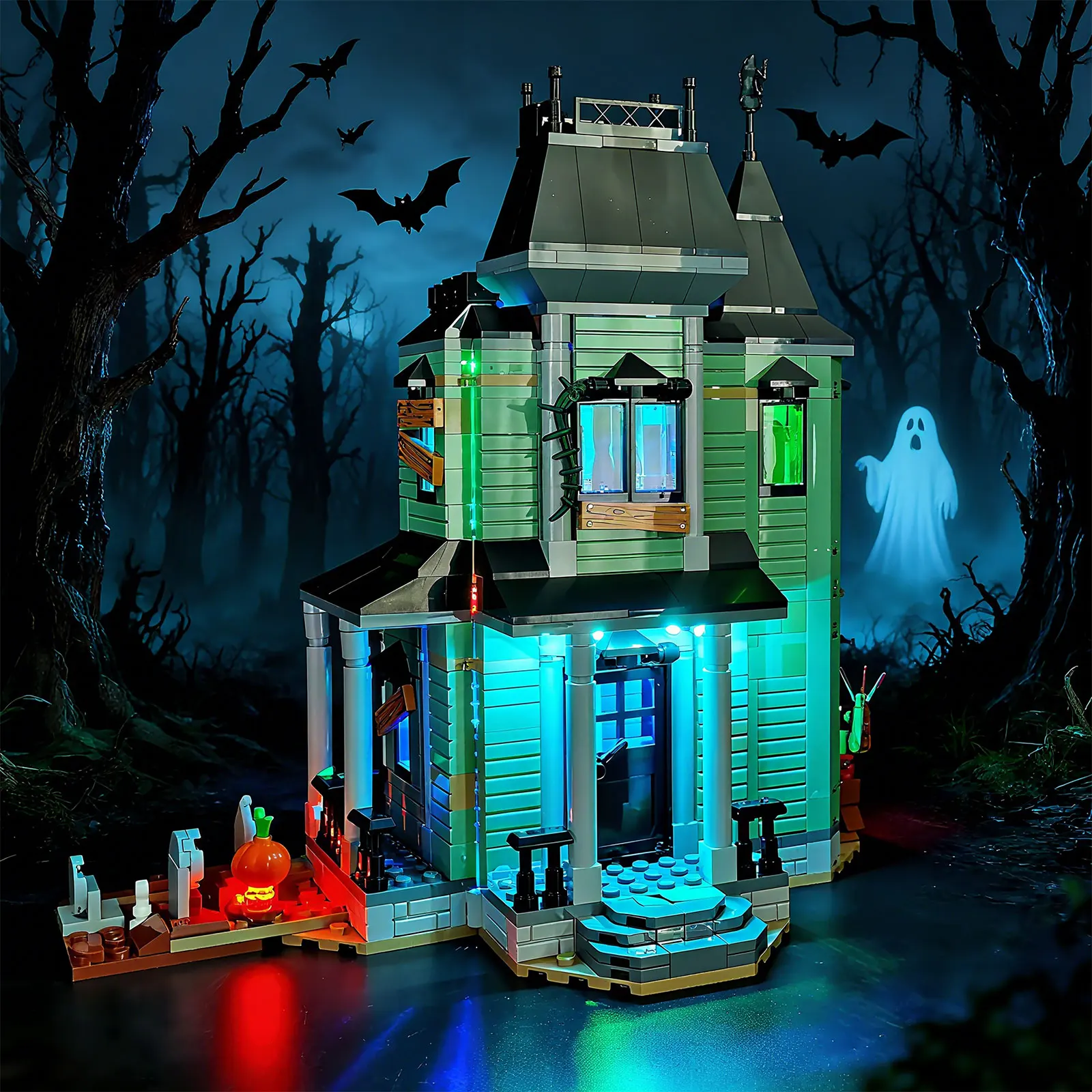 LYBMTWF LED Lighting Kit Compatible with Lego 31167 Haunted Mansion Building (NOT Include The Model Bricks)