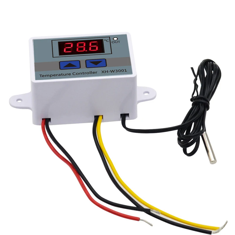 W3001 Digital LED Temperature Controller Thermostat Thermoregulator 12V/24V/220V Heat Cool Temp Thermostat Control Switch Probe