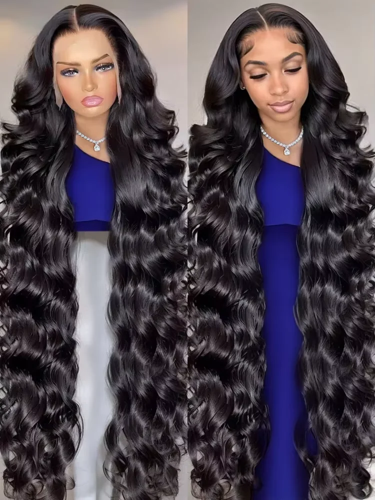 

44 46-дюймовый парик с объемной волной, 13x4 13x6 Hd, кружевные фронтальные человеческие волосы, бразильские волнистые кружевные фронтальные парики, 250% для женщин