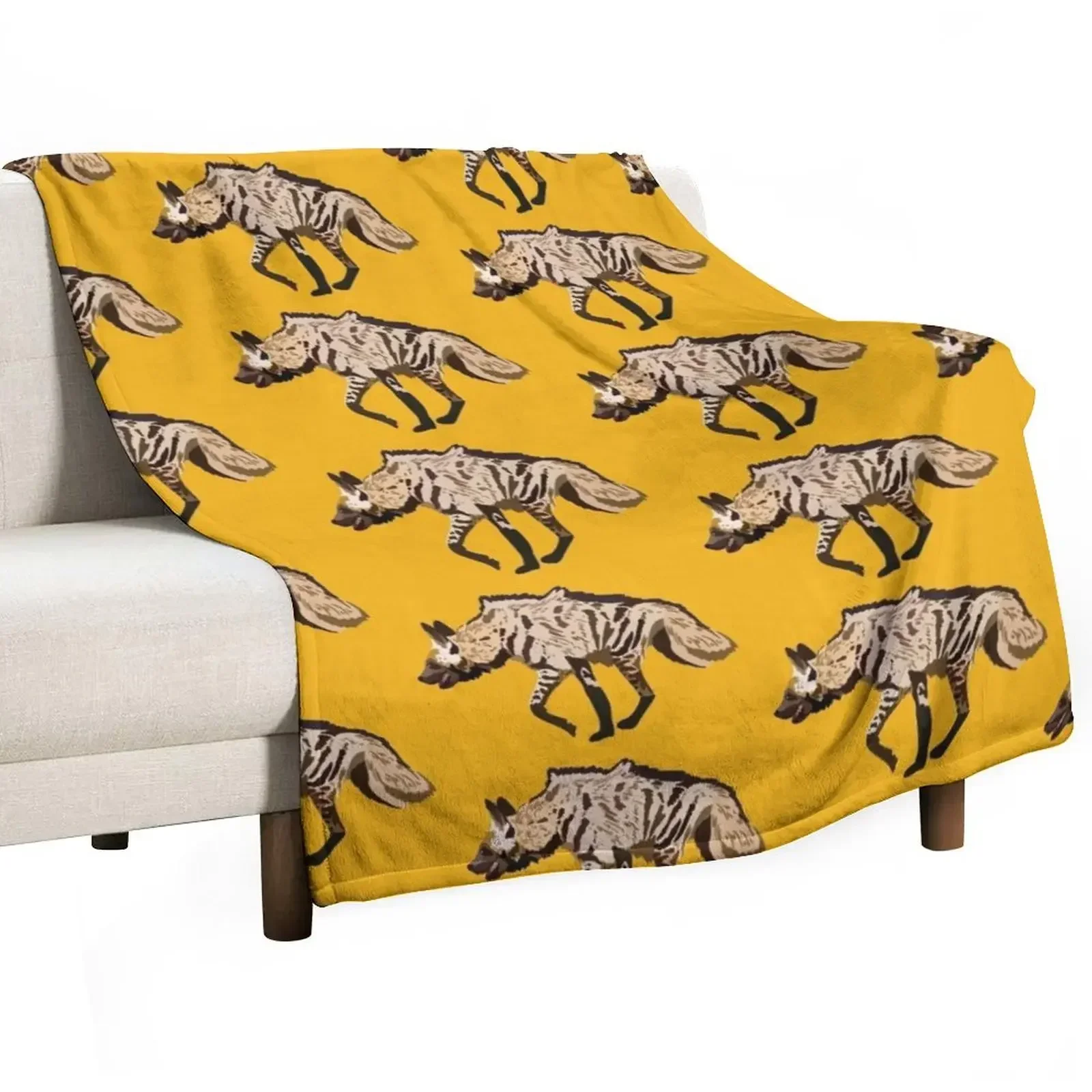 S is for Striped Hyena Throw Blanket heavy to sleep Luxury St Decorative Beds Blankets