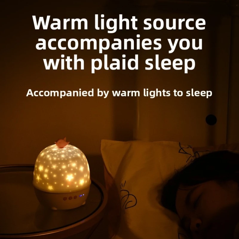 Mainan proyektor bintang untuk anak-anak, lampu kamar tidur mimpi langit berbintang, hadiah ulang tahun romantis berputar untuk anak perempuan