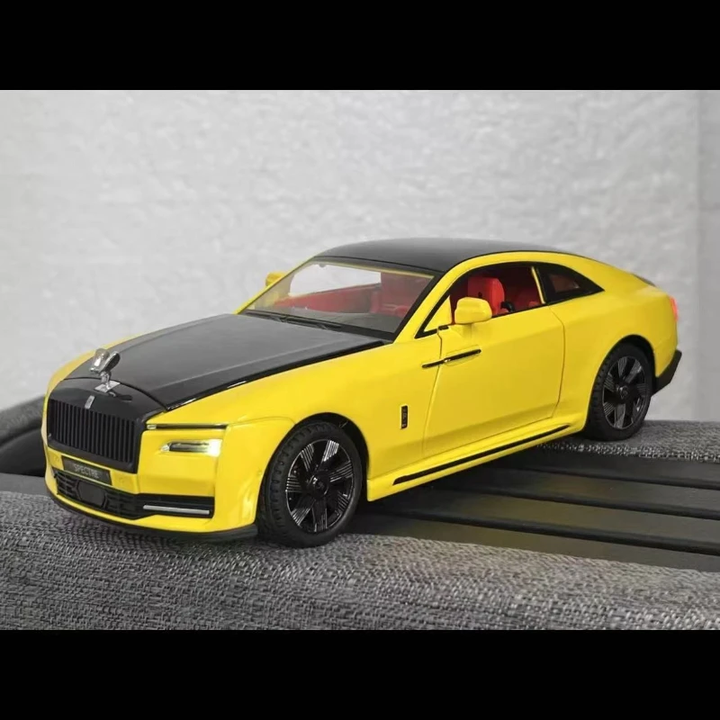 

1:24 Rolls-Royce SPECTRE Alloy Diecast Car Model Toy Limousine Pull Back Sound Light Advanced Decorative Toys for Boy ﻿C505