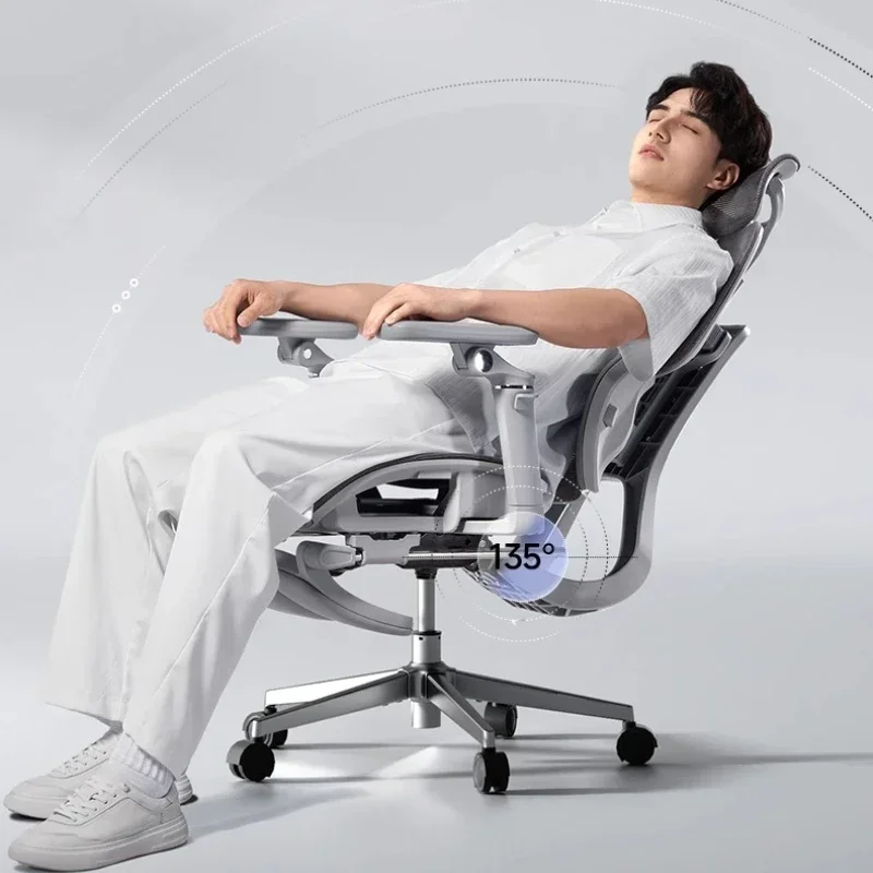 Silla ergonómica moderna con ruedas, ajustable y giratoria, ideal para videojuegos, para oficina, con respaldo de malla, silla ergonómica de diseño ejecutivo para videojuegos y uso en ordenadores.