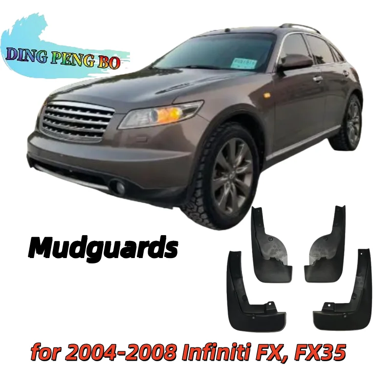 Mudguards for 2004–2008 Infiniti FX, Old Model FX35 Mud Flap Mud Splash Guard Fender Splash Guard Wheel Mud Guard Accessories