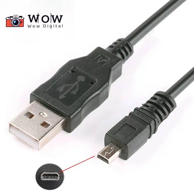 8Pin USB Cable For Olympus CB-USB7 FE-340/330/320/310/300/290/280/270/250/240/230/220/210/190/180/170/160/150 X920/X935/T100