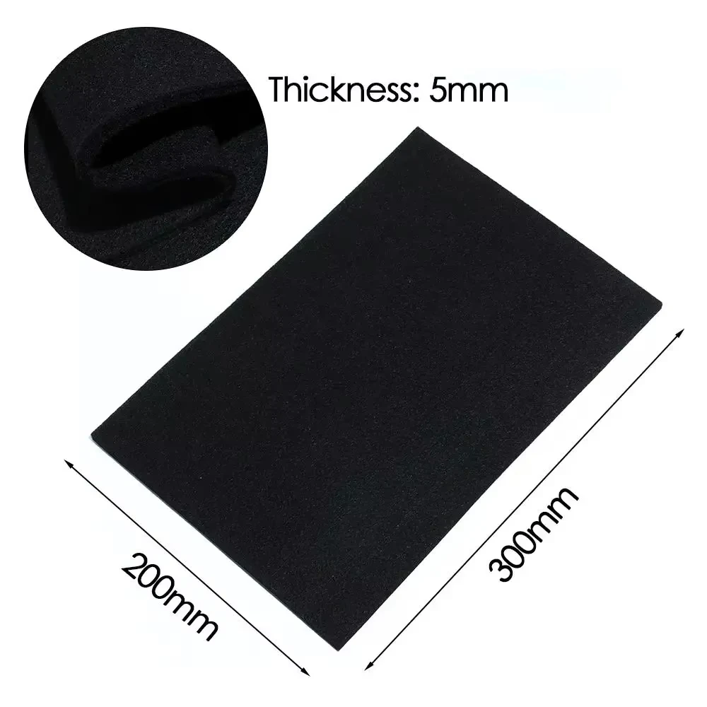 Feltro di grafite Nero Coperta protettiva per saldatura Torcia Shield Pack Foglio protettivo Fibra di carbonio Alta temperatura 300 * 200mm Durevole