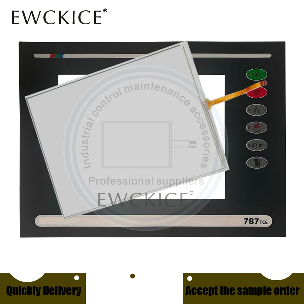 

НОВЫЙ SECOM 787TCE HMI PLC Сенсорная панель Сенсорный экран и ПЛЕНКА Передняя этикетка