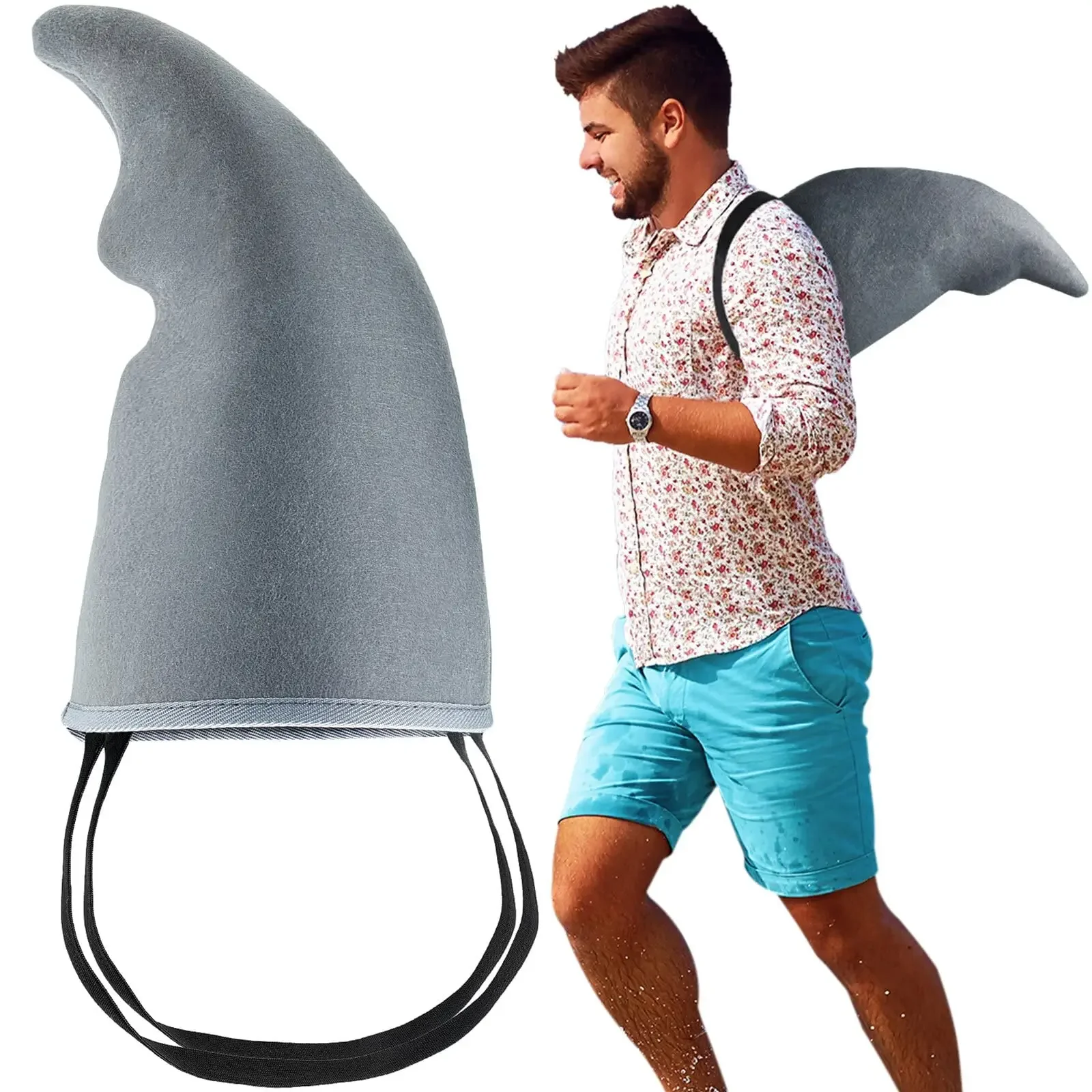 Shark Costume Cute Shark Fin Gray Shark Costume Props for Boys Girls Fish Accessories Costume for Adults Cosplay Party Props