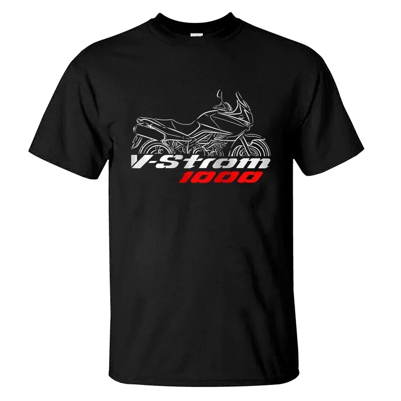 

2024 men T shirt casual Suzukis V-Strom 1000 T-shirt 2002-2012 graphic summer short sleeves 100% cotton S-3XL cool tee