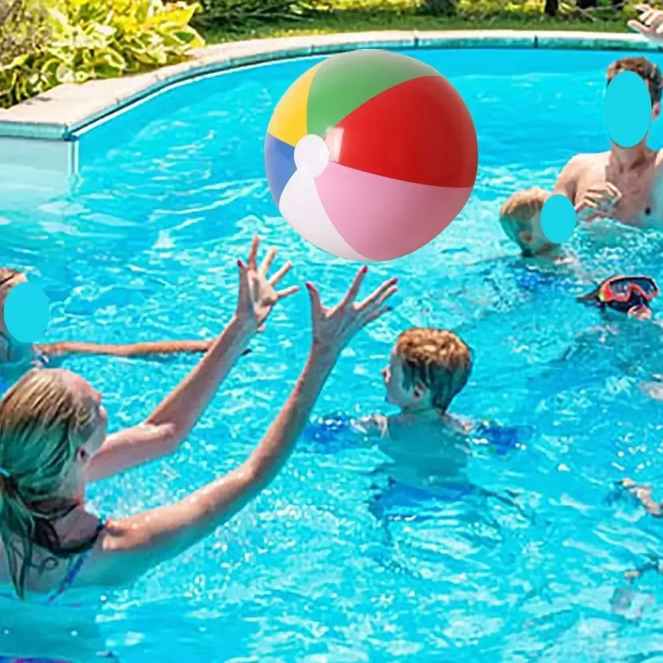1PC Zomer Opblaasbare Ballonnen lticolor Hawaii Roeping Strandbal Kinderen Buitenzwembad InteractiveToy Party