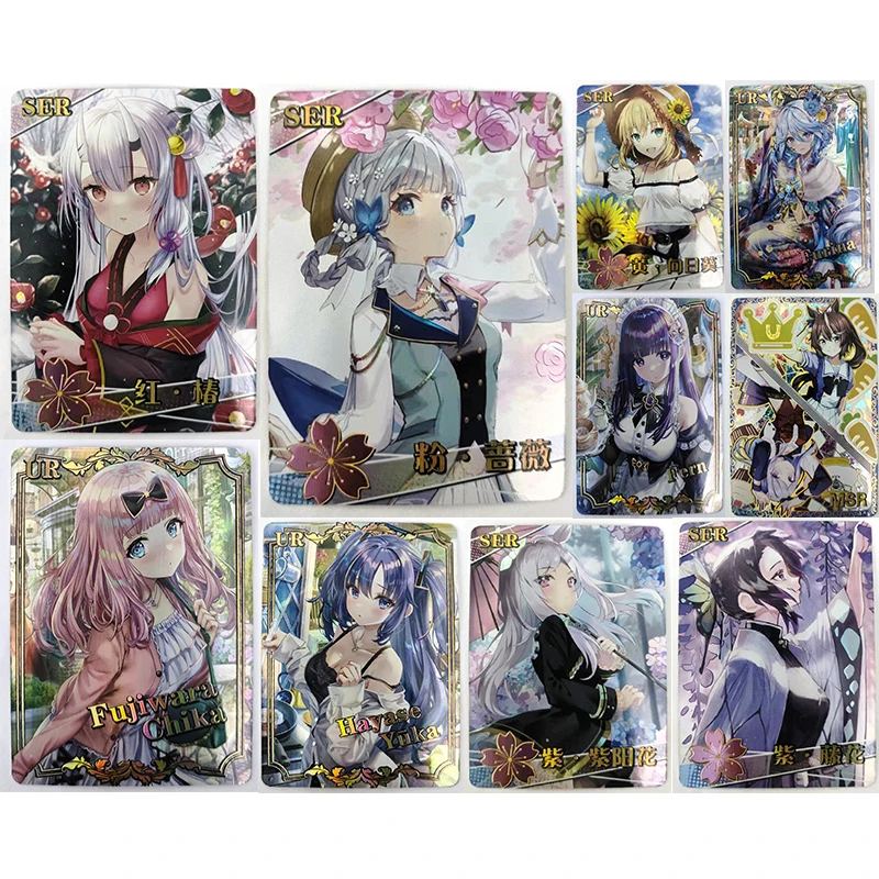 

Anime Goddess Story 2M12 UR SER MSR Series Collectible Card Furina Rem Ram Kochou Shinobu Christmas Birthday Gift Children's Toy